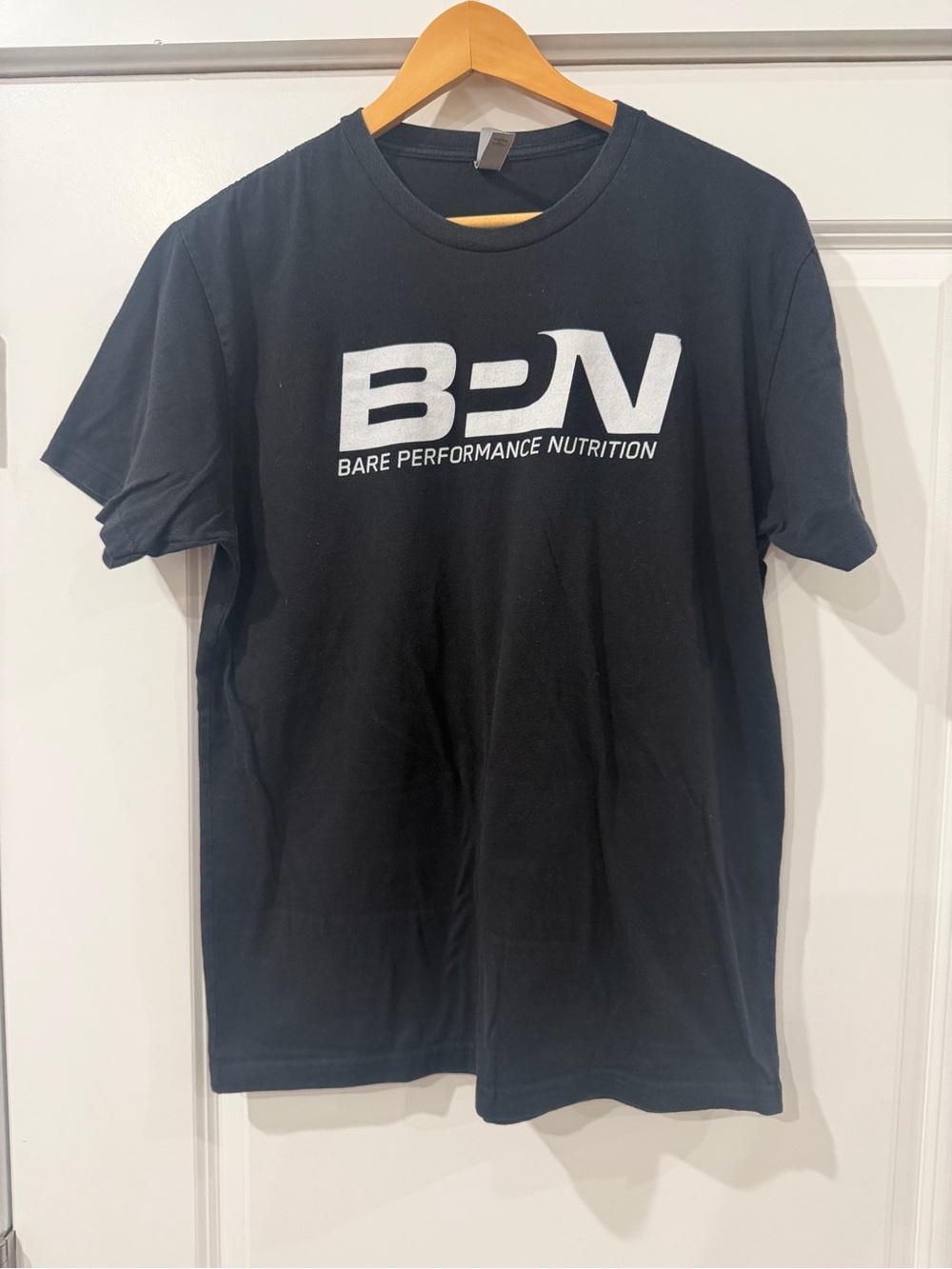 (Bare Performance Nutrition Shirt ) Men's Black Logo T-Shirt